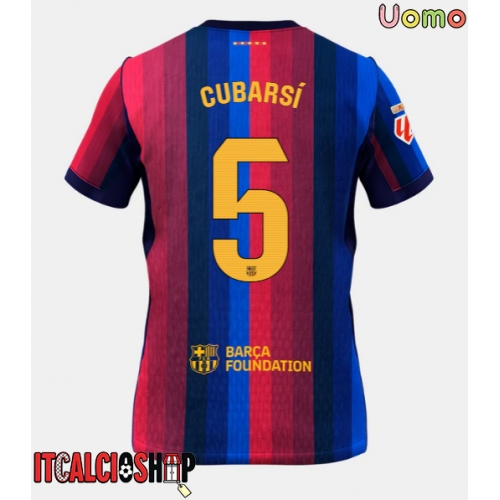 Barcelona Pau Cubarsi #5 Prima Maglia 2026-27 Manica Corta